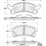 D0673 Heavy Duty Brake Pad - Buick, Chevy, Oldsmobile, Pontiac