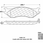 HDM 7576-D702 Heavy Duty High Heat Brake Pad - Dodge, Ford, Lincoln
