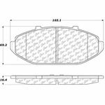 D0748 Heavy Duty Brake Pad - Ford, Lincoln, Mercury