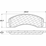 D0756 Heavy Duty Brake Pad - Ford
