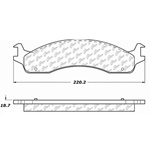 D0655 Heavy Duty Brake Pad - Dodge, Ford