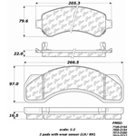 D0380 Heavy Duty Brake Pad - Chevy, GMC