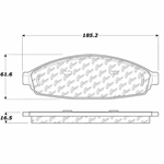 D0931 Heavy Duty Brake Pad - Ford, Lincoln, Mercury
