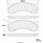 D0786A Thick High Heat Formulation Disc Brake Pad Set