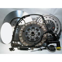 05-124CK.4C Stage 4 Heavy Duty Ceramic Solid Flywheel Conversion Clutch Kit: Dodge Ram 2500, 3500, 4500, and 5500 G56 6 Speed Transmission - 13 in.