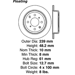 A high quality, direct fit OE replacement brake disc.