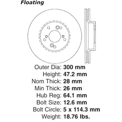 A high quality, direct fit OE replacement brake disc.