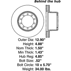 A high quality, direct fit OE replacement brake disc.