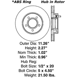 A high quality, direct fit OE replacement brake disc.