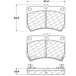 D0466 Ceramic Disc Brake Pads: Front - Ford, Kia, Mazda, Mercury