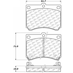 Click here to view larger image D0473 Ceramic Disc Brake Pads: Front - Ford, Mazda, Mercury