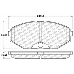 Click here to view larger image D0486 Ceramic Disc Brake Pads: Front - Infiniti SUV