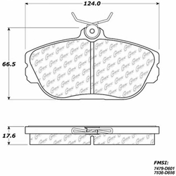 D0601 Ceramic Disc Brake Pads: Front - Ford, Ford Van, Lincoln, Mercury