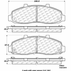 Click here to view larger image D0679 Ceramic Disc Brake Pads: Front - Ford Pickup, Lincoln Pickup