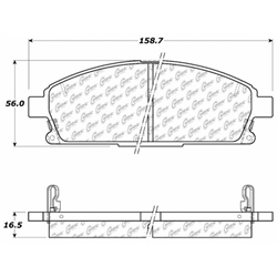 Click here to view larger image D0855 Ceramic Disc Brake Pads: Front - Acura SUV, Infiniti SUV, Nissan SUV