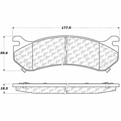 Click here to view larger image D0785 Ceramic Disc Brake Pads: Rear - Cadillac, Chevrolet Pickup, Van, GMC Pickup, Van, Hummer SUV