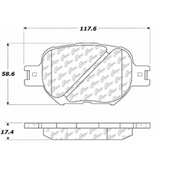 Click here to view larger image D0817 Ceramic Disc Brake Pads: Front - Scion, Toyota
