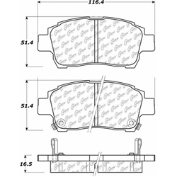 D0990 Ceramic Disc Brake Pads: Front - Scion