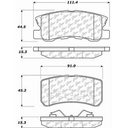 D0868 Ceramic Disc Brake Pads: Rear - Mitsubishi, Van