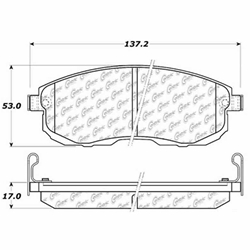 Click here to view larger image D0815A Ceramic Disc Brake Pads: Front - Infiniti, Nissan