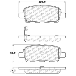 D0905 Ceramic Disc Brake Pads: Rear - Infiniti, Nissan, SUV