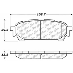 D1004 Ceramic Disc Brake Pads: Rear - Subaru, SUV, Saab