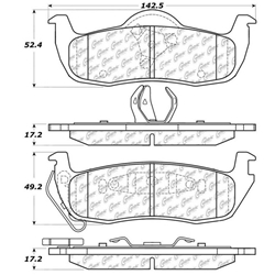 D1087 Ceramic Disc Brake Pads: Rear - Jeep SUV