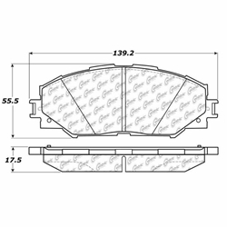 Click here to view larger image D1210 Ceramic Disc Brake Pads: Front - Pontiac, Scion, Toyota