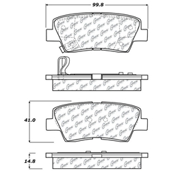D1313 Ceramic Disc Brake Pads: Rear - Kia
