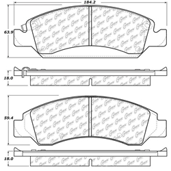 Click here to view larger image D1363 Ceramic Disc Brake Pads: Front - Cadillac SUV, Chevrolet Pickup, SUV, Van, GMC Pickup, SUV, Van