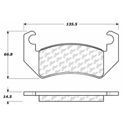 Click here to view larger image D0038 Semi-Met Disc Brake Pads: Front - Buick, Chevrolet, Pontiac