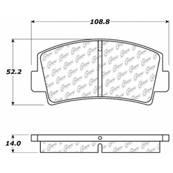 Click here to view larger image D0076 Semi-Met Disc Brake Pads: Front - Ford Pickup, Mazda, Pickup
