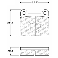 Click here to view larger image D0110 Semi-Met Disc Brake Pads: Front - Audi, Volkswagen