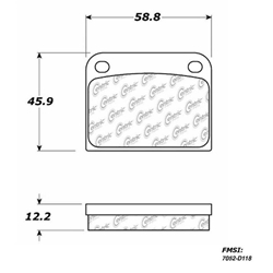 Click here to view larger image D0118 Semi-Met Disc Brake Pads: Rear - Porsche, Saab