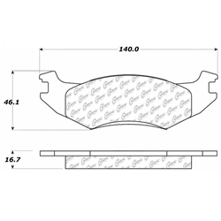 D0142 Semi-Met Disc Brake Pads: Front - Dodge, Pickup, Plymouth, Pickup