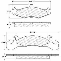 Click here to view larger image D0221 Semi-Met Disc Brake Pads: Front - Dodge, Pickup, Plymouth, Pickup