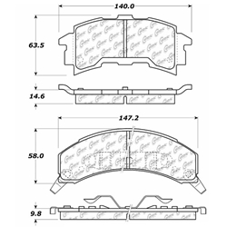 Click here to view larger image D0262 Semi-Met Disc Brake Pads: Rear - Pontiac