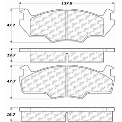 Click here to view larger image D0158A Semi-Met Disc Brake Pads: Front - Volkswagen
