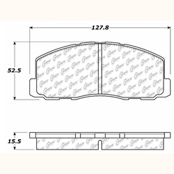 D0328 Semi-Met Disc Brake Pads: Front - Dodge, Eagle, Mitsubishi, Plymouth