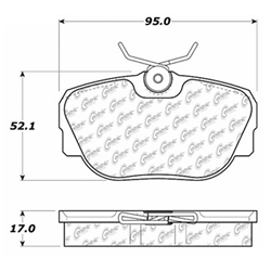 Click here to view larger image D0278 Semi-Met Disc Brake Pads: Front - BMW, Mercedes, Saab