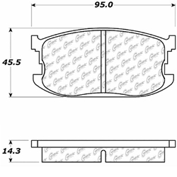 Click here to view larger image D0297 Semi-Met Disc Brake Pads: Front - Chevrolet, Geo, Isuzu