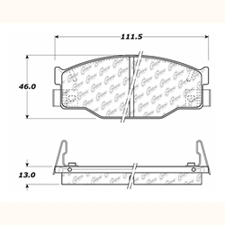 Click here to view larger image D0397 Semi-Met Disc Brake Pads: Front - Chevrolet, Geo, Isuzu