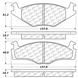 Click here to view larger image D0280A Semi-Met Disc Brake Pads: Front - Volkswagen