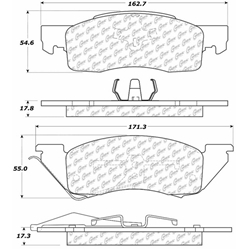 D0344 Semi-Met Disc Brake Pads: Front - Dodge Pickup 2WD