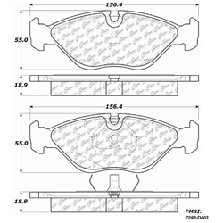Click here to view larger image D0403 Semi-Met Disc Brake Pads: Front - Saab