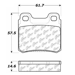 D0427 Semi-Met Disc Brake Pads: Rear - Mercedes, Saab