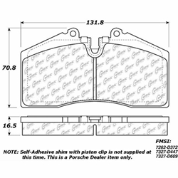 Click here to view larger image D0447 Semi-Met Disc Brake Pads: Front and Rear - Porsche