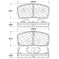 D0456 Semi-Met Disc Brake Pads: Front - Daihatsu