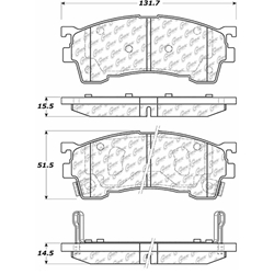 Click here to view larger image D0583 Semi-Met Disc Brake Pads: Front - Ford, Mazda