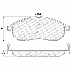Click here to view larger image D0888 Semi-Met Disc Brake Pads: Front - Infiniti, Nissan